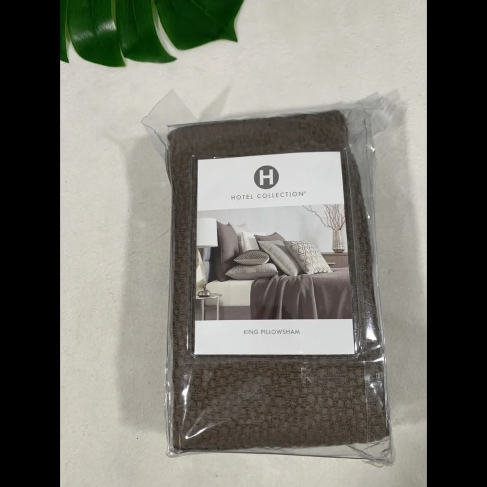 NIB‎ Hotel Collection Como Quilted (1) King Sham Pillow Case
